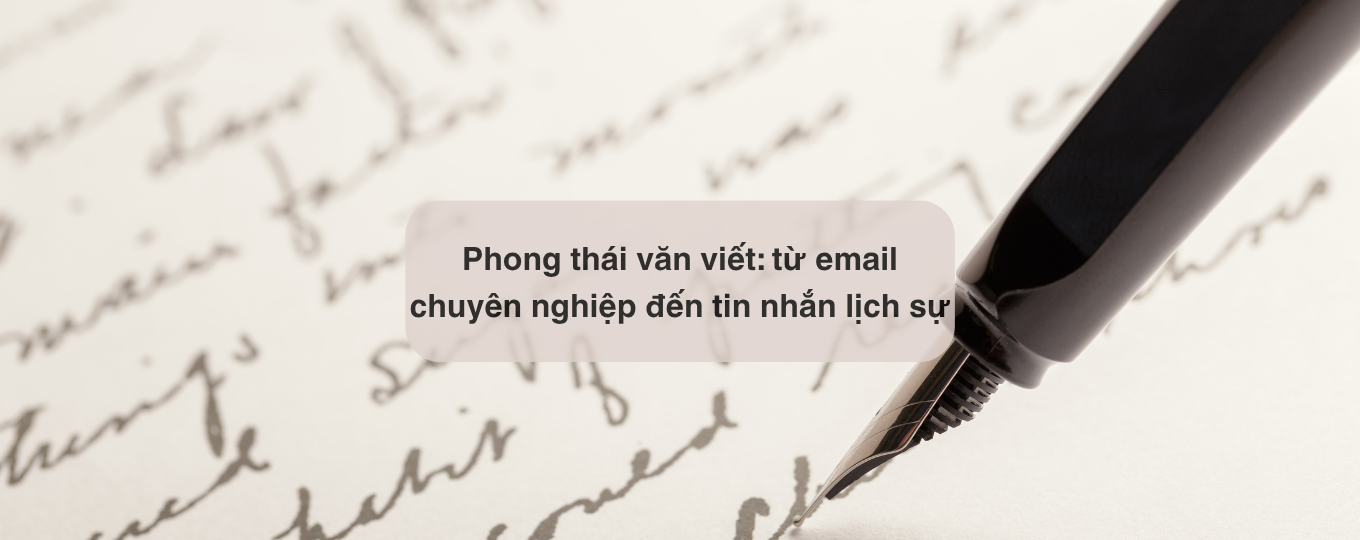 Giữ phong thái trong email và tin nhắn